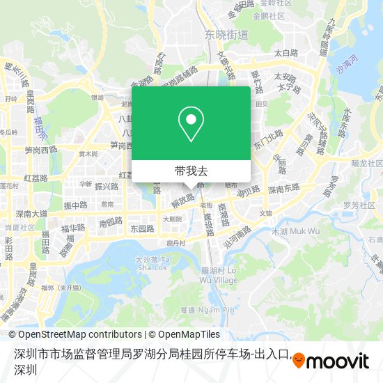 深圳市市场监督管理局罗湖分局桂园所停车场-出入口地图