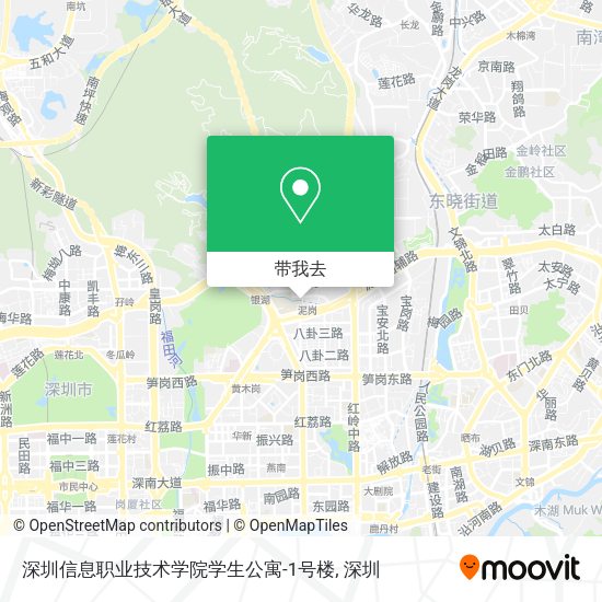 深圳信息职业技术学院学生公寓-1号楼地图