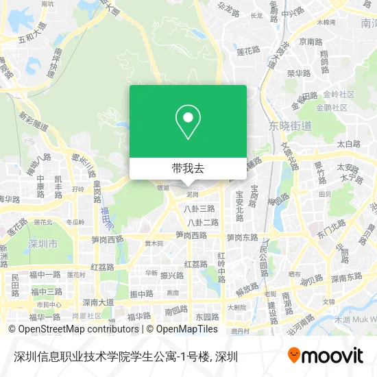 深圳信息职业技术学院学生公寓-1号楼地图