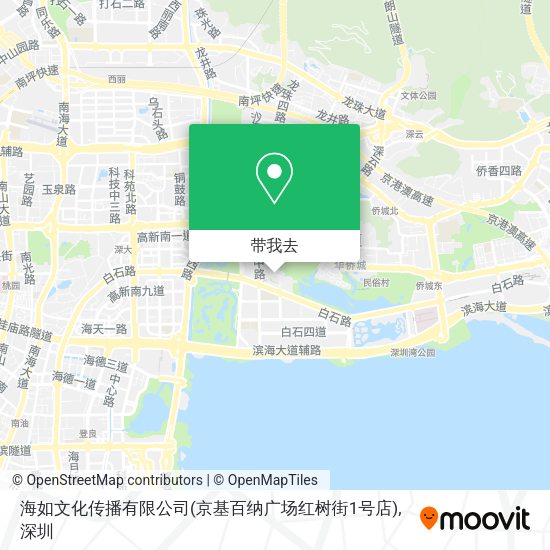 海如文化传播有限公司(京基百纳广场红树街1号店)地图