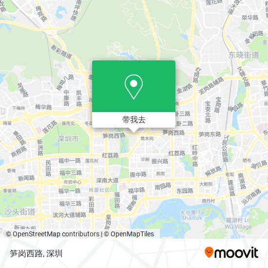 笋岗西路地图