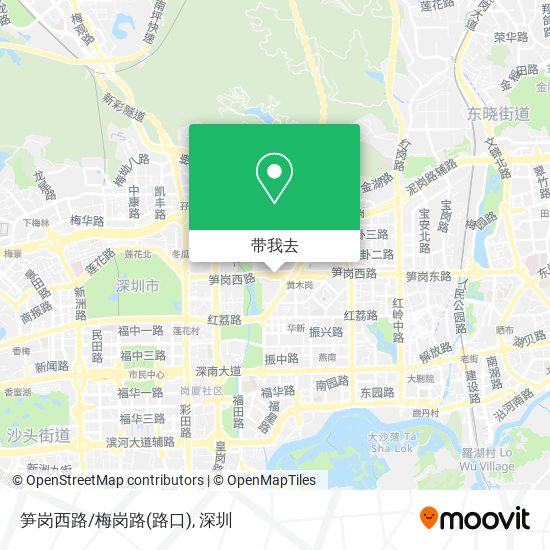笋岗西路/梅岗路(路口)地图