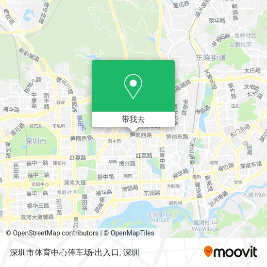 深圳市体育中心停车场-出入口地图