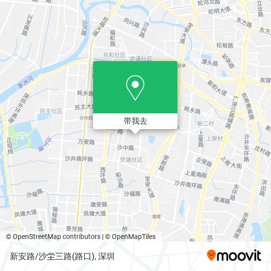 新安路/沙坣三路(路口)地图