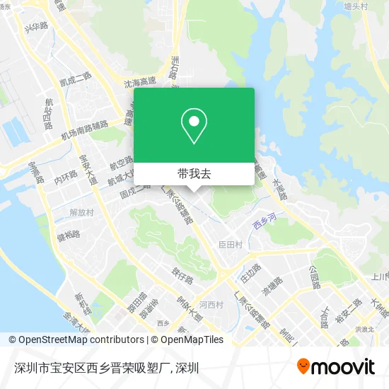 深圳市宝安区西乡晋荣吸塑厂地图