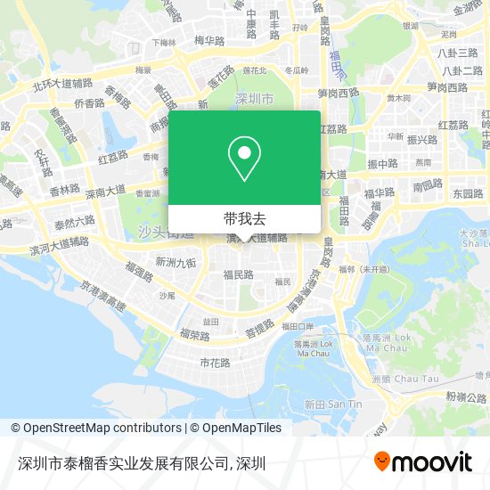 深圳市泰榴香实业发展有限公司地图