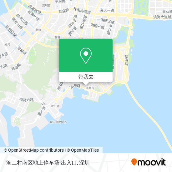 渔二村南区地上停车场-出入口地图