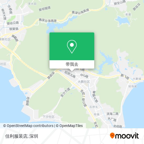 佳利服装店地图