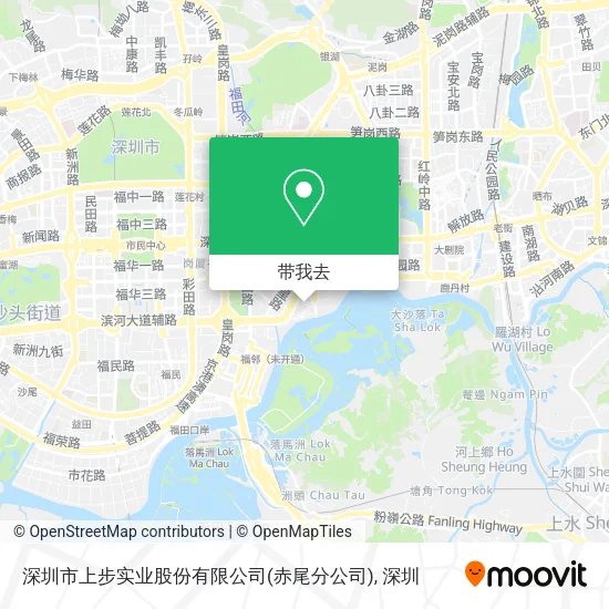深圳市上步实业股份有限公司(赤尾分公司)地图