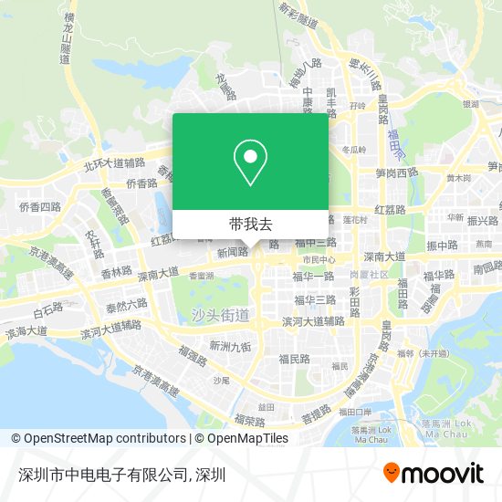 深圳市中电电子有限公司地图