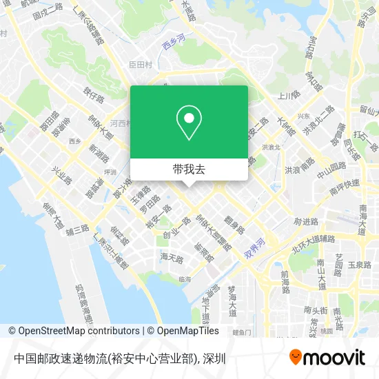 中国邮政速递物流(裕安中心营业部)地图