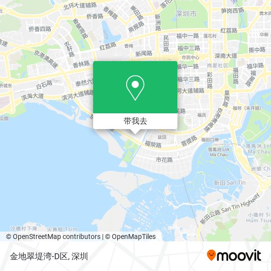 金地翠堤湾-D区地图