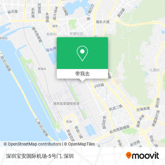 深圳宝安国际机场-5号门地图