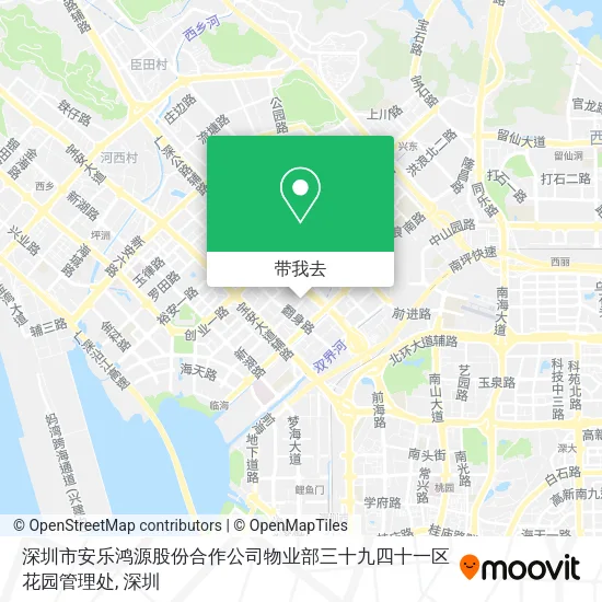 深圳市安乐鸿源股份合作公司物业部三十九四十一区花园管理处地图