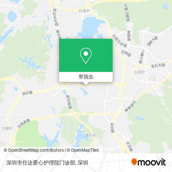 深圳市任达爱心护理院门诊部地图