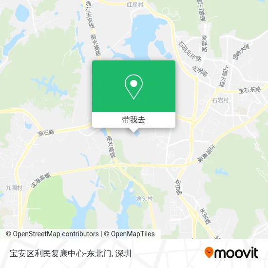 宝安区利民复康中心-东北门地图