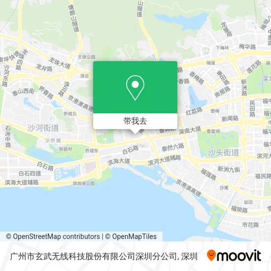 广州市玄武无线科技股份有限公司深圳分公司地图
