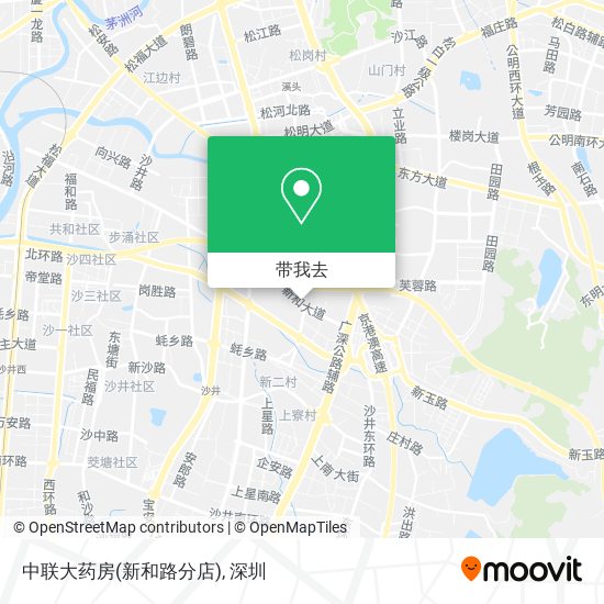 中联大药房(新和路分店)地图