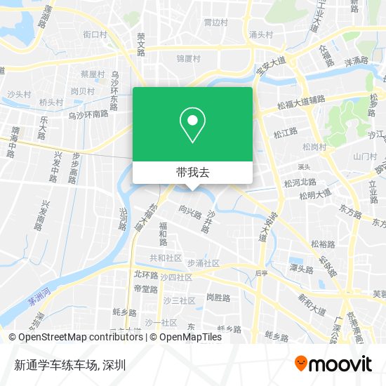 新通学车练车场地图