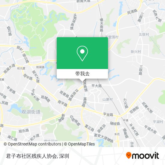 君子布社区残疾人协会地图