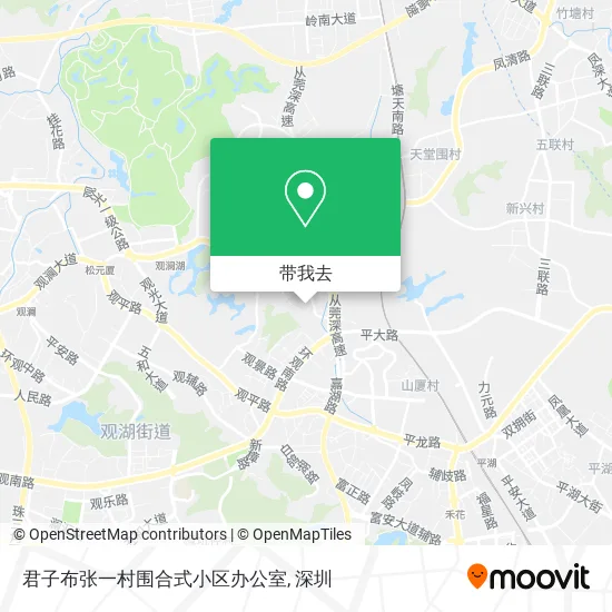 君子布张一村围合式小区办公室地图