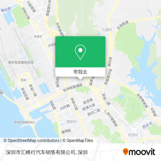 深圳市汇峰行汽车销售有限公司地图