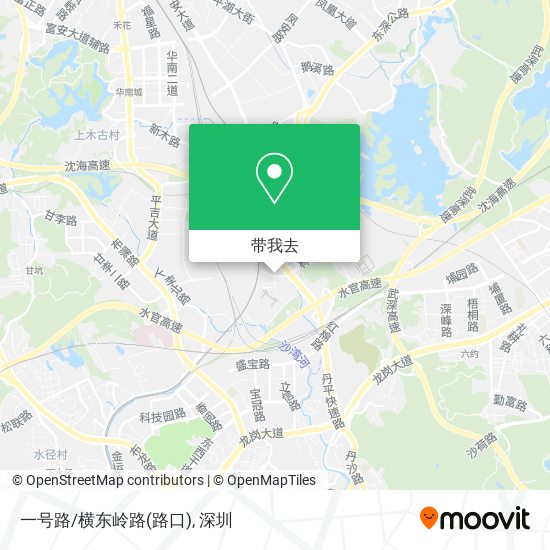 一号路/横东岭路(路口)地图