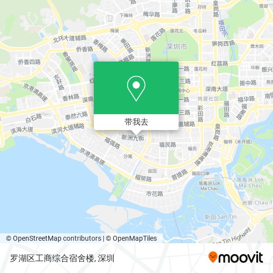 罗湖区工商综合宿舍楼地图