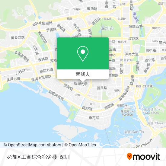 罗湖区工商综合宿舍楼地图