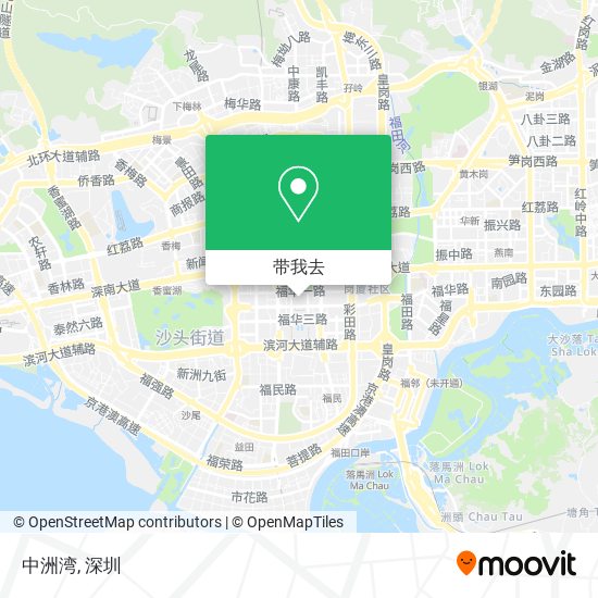 中洲湾地图