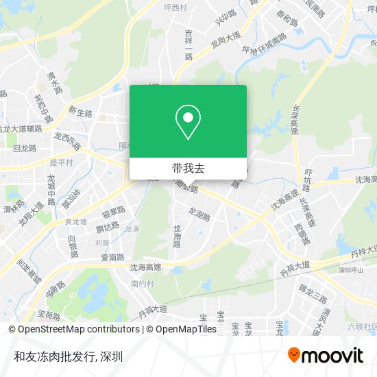 和友冻肉批发行地图