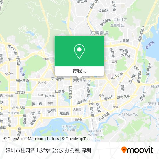 深圳市桂园派出所华通治安办公室地图