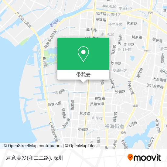 君意美发(和二二路)地图