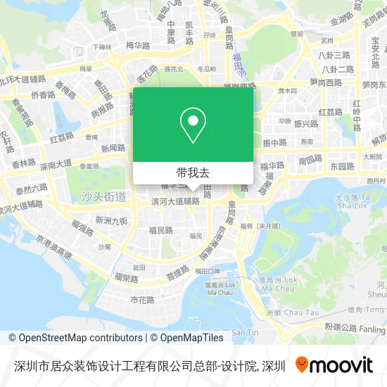 深圳市居众装饰设计工程有限公司总部-设计院地图