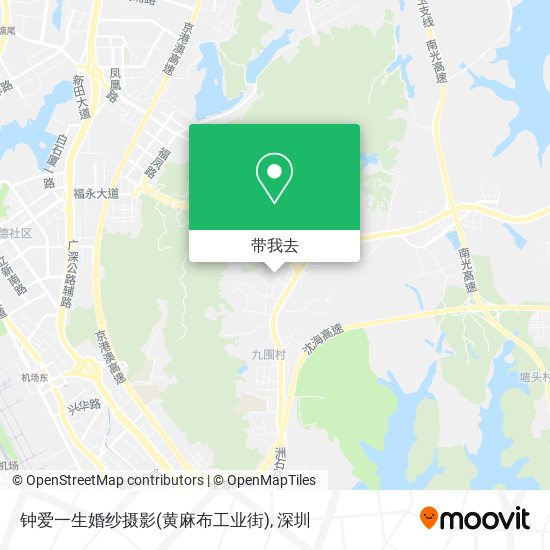 钟爱一生婚纱摄影(黄麻布工业街)地图