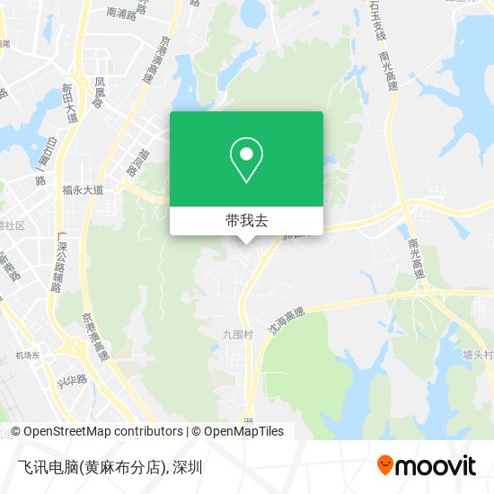 飞讯电脑(黄麻布分店)地图