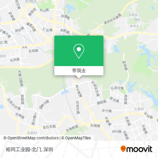 裕同工业园-北门地图