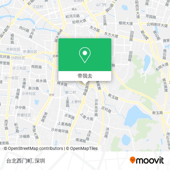 台北西门町地图