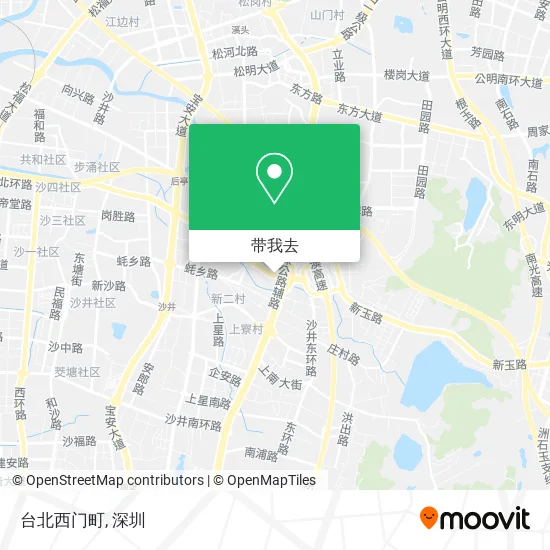 台北西门町地图