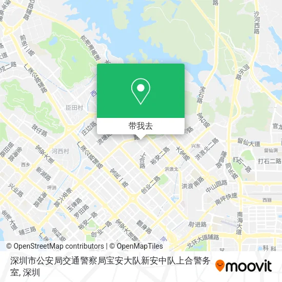 深圳市公安局交通警察局宝安大队新安中队上合警务室地图