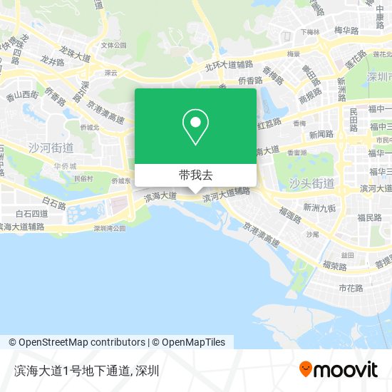 滨海大道1号地下通道地图