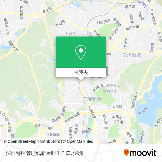 深圳特区管理线新屋吓工作口地图