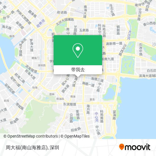 周大福(南山海雅店)地图