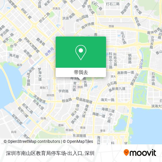 深圳市南山区教育局停车场-出入口地图