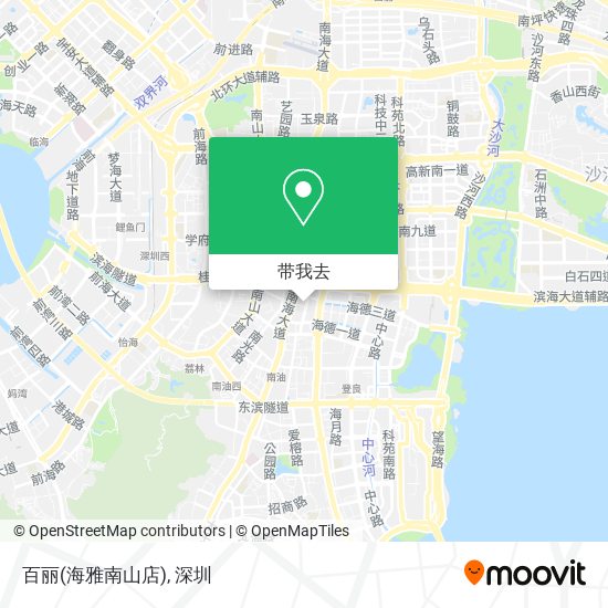 百丽(海雅南山店)地图