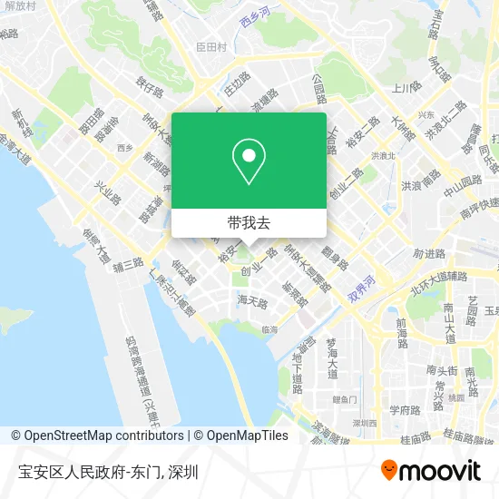 宝安区人民政府-东门地图