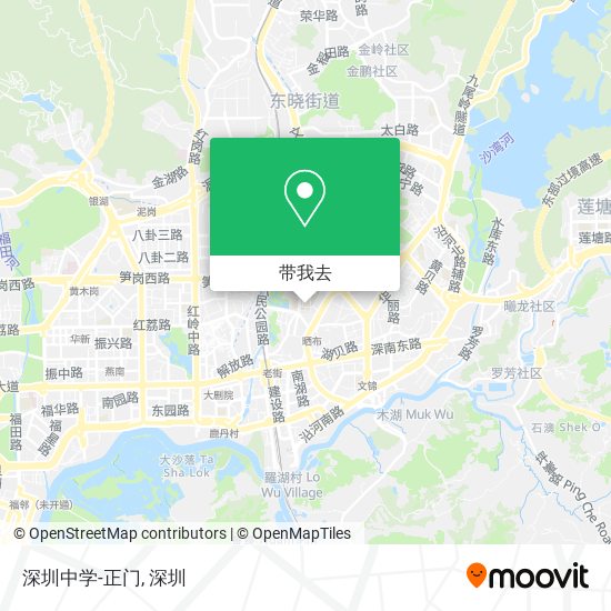 深圳中学-正门地图