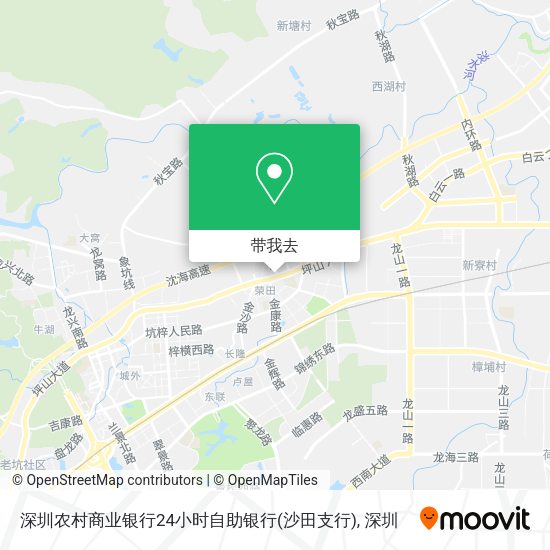 深圳农村商业银行24小时自助银行(沙田支行)地图