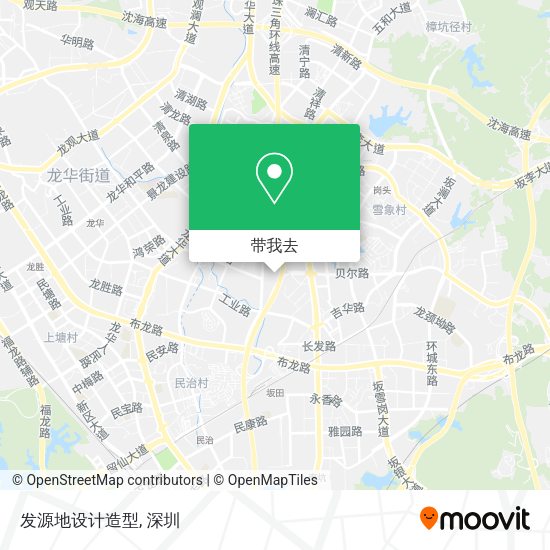 发源地设计造型地图