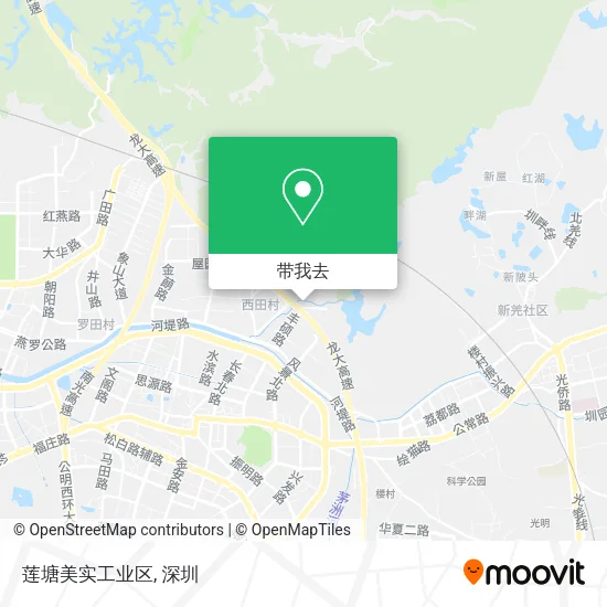 莲塘美实工业区地图